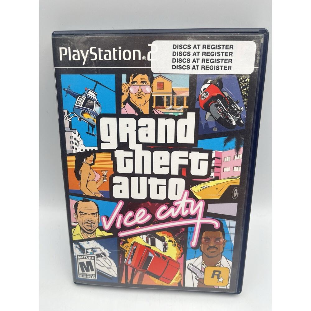 Grand Theft Auto: Vice City (Sony PlayStation 2 PS2, 2002) CIB Complete
